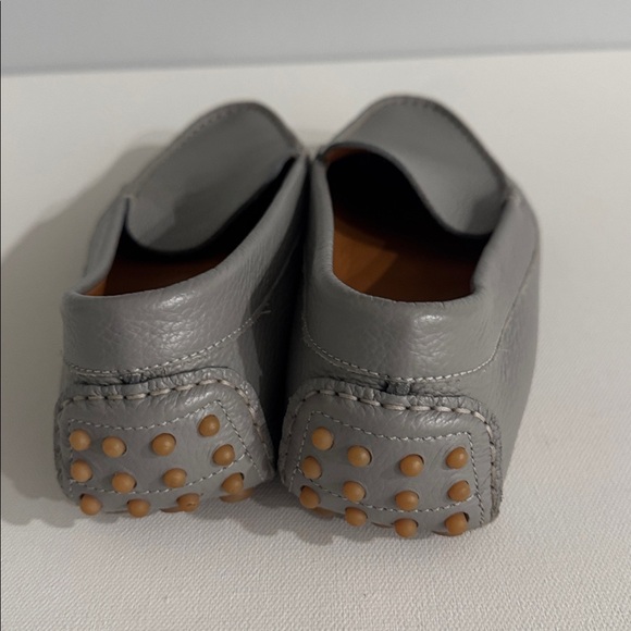 M. Gemi Loafers Italian Leather Soft Drivers Shoes Size 40 Grey - Picture 3 of 6